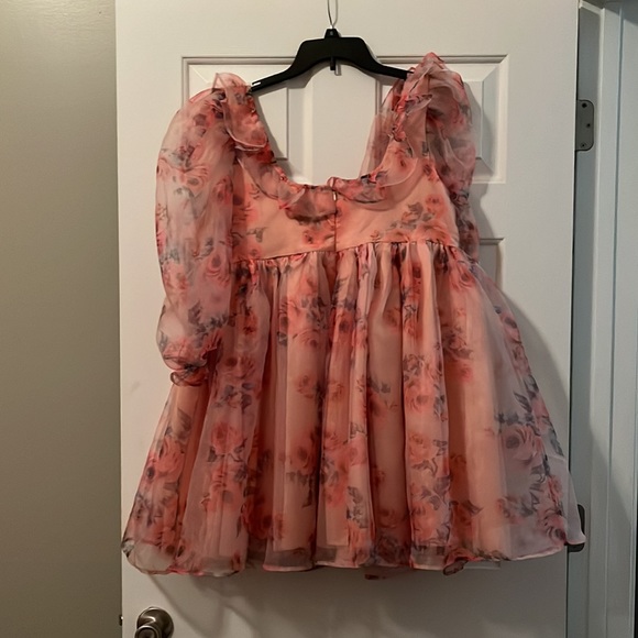 NWT Mable Pink Floral Dress Selkie Style - Picture 3 of 6
